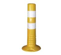 Postes de barrera for entradas de vehículos: conos de tráfico reflectantes de 18 y 30 pulgadas for estacionamientos, construcción y carreteras.(Yellow,1 Pack/17.7 in H)