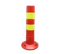 Postes de barrera for entradas de vehículos de 18 y 30 pulgadas: conos de tráfico reflectantes for carreteras, obras y estacionamientos.(Red,1 Pack/17.7 in H)