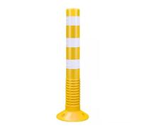 Postes de barrera for entradas de vehículos de 18 y 30 pulgadas: conos de tráfico reflectantes for carreteras, obras y estacionamientos.(Yellow,1 Pack/30 in H)