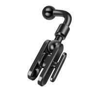 Postes de extensión de aluminio para ventilación de coche, adaptador de bola de 17 mm para soportes de teléfono, mecanismo de bloqueo, asegura dispositivos de navegación, sin bloqueo, adaptador de