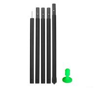 Postes de fibra de carbono para instalación de lona y tienda de campaña, ligeros y fuertes, varillas ajustables para altura personalizada, perfectos para aventuras de campamento (2,1 metros)