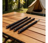 Postes de hierro para tienda de campaña de 25 cm y 50 cm para toldos al aire libre, soporte para tiendas de campaña traseras y aplicaciones de camping (2 m)