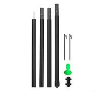 Postes de lona de fibra de carbono para toldo de camping, toldo de refugio, poste ajustable con 4/5/6 secciones, ligero y de alta resistencia, 2,6 cm de diámetro (2,5 metros)
