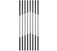 Postes de Pared Separador de Ambientes, Columnas de Mamparas de Privacidad para Baño/Balcón/Escalera/Entrada, Poste Separador de Espacio de Piso a Techo 5/8 Piezas Negro(5pcs-C,210cm/83in/6.9ft)