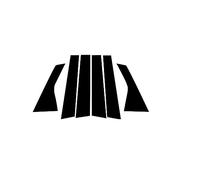 Postes de pilar de puerta de ventana lateral, cubierta embellecedora for puerta, Panel decorativo, pegatina apta for Range Rover Evoque L551 2019-2022 L538 2013-2018 Cubierta adhesiva del pilar B(Size