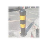 Postes de seguridad for entradas de vehículos y conos de tráfico de alta visibilidad, negros y amarillos, for estacionamientos, entradas de vehículos y garajes.(600mm)