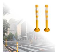 Postes de Seguridad Vial para aceras (2/3/4/6 Piezas), Conos de precaución de 31,5 Pulgadas con Cinta Reflectante, canalizadores para Control de multitudes/Advertencia de Peligro (Estilo A,