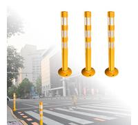 Postes de Seguridad Vial para aceras (2/3/4/6 Piezas), Conos de precaución de 31,5 Pulgadas con Cinta Reflectante, canalizadores para Control de multitudes/Advertencia de Peligro (Estilo A,