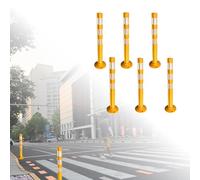 Postes de Seguridad Vial para aceras (2/3/4/6 Piezas), Conos de precaución de 31,5 Pulgadas con Cinta Reflectante, canalizadores para Control de multitudes/Advertencia de Peligro (Estilo A,