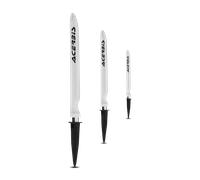 Postes de Señalización de Carreras Acerbis 56 Piezas Blanco Blanco