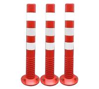 Postes de señalización Vial, Conos de Seguridad y barreras de estacionamiento Desmontables (Aptos para Parques, Jardines y Calles), Paquete de 5 Piezas.