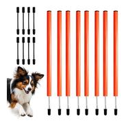 Postes de Slalom para Agility Canino Herramienta de Ejercicio Ligera y | Equipo de Entrenamiento de Agility para Perros Suelo, Jardín, Parque y Actividades al Aire Libre