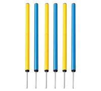 Postes de Slalom para Perros Kit de Práctica Postes Slalom Ajustables | Set de s Agility Perros Para Jardín, Patio, Césped, Balcón, Terraza, , Parque, Mascotas y