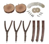 Postes de soporte para loros, ajustable, soporte interactivo, juguete para pájaros, para conures, periquitos, ramas posadas