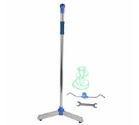 Postes IV Soportes IV 2 Ganchos 3 Patas Ruedas Portátiles con Altura Ajustable de Acero Inoxidable