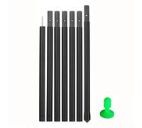 Postes ligeros de fibra de carbono multisección para toldos y lonas, varillas ajustables diseñadas para una fácil instalación y soporte de refugio al aire libre (2,9 m)