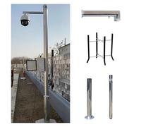 Postes modulares de Acero Inoxidable para cámaras de Seguridad, Postes extralargos de 6,6 a 19,7 pies, Aptos para cámaras de Seguridad, Postes de Soporte para cámaras de Seguridad Resistente