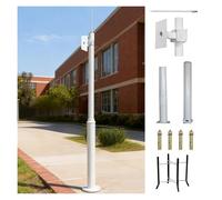 Postes modulares para Montaje de cámaras de Seguridad, Disponibles en Longitudes de 7, 8, 10, 12, 13, 15, 16 y 20 pies, Postes de CCTV extralargos, adecuados para escuelas/estacionamientos,