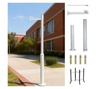 Postes modulares para Montaje de cámaras de Seguridad, Postes CCTV Extra Largos de 7, 8, 10, 12, 13, 15, 16 y 20 pies, adecuados para escuelas/estacionamientos, Postes de vigilancia (B, 177,