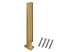 Postes para balaustrada, Postes de barandilla de Vidrio con Kits completos, Postes de barandilla de Vidrio para barandilla de Restaurante, Piscina, Pasillo, Acero Inoxidable 304