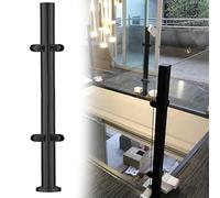 postes para barandillas de vidrio Abrazaderas De Acero Inoxidable Para Pilares De Vidrio, Kit De Barandilla De Vidrio Para Escaleras Con Postes De 1,2 Mm De Espesor(A-CORNER,Height 85cm)