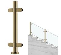 postes para barandillas de vidrio Barandilla De Cristal Sin Perforaciones Para Escaleras, Poste De Balaustrada Para Vallas De Jardín Para Pasillo/porche/barandilla De(C-MID,Height 115cm)