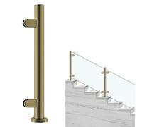 postes para barandillas de vidrio Barandilla De Cristal Sin Perforaciones Para Escaleras, Poste De Balaustrada Para Vallas De Jardín Para Pasillo/porche/barandilla De(C-EDGE,Height 100cm)