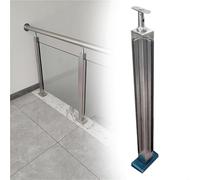 postes para barandillas de vidrio Barandillas Para Escaleras, Postes De Acero Inoxidable Para, Cuadrados De Vidrio Para Cercas Interiores, kit De Postes De Vidrio(B-CORNER,Height 60cm)