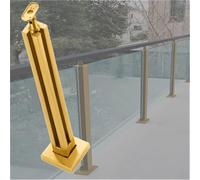 postes para barandillas de vidrio Columna De Balaustres Cuadrados Para Escaleras, Postes Sin Perforaciones, Husillos De Acero Inoxidable Ajustables A 270°, Y Terrazas.(A-CORNER,Height 120cm)