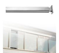 postes para barandillas de vidrio Poste De Balaustrada Para Valla De 60, 70, 80, 90, 100, 110 Y 120 Cm De Altura, Columna De Acero Inoxidable Para Balcones Y Terrazas(A-MID,Height 85cm)