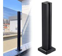 postes para barandillas de vidrio Poste De Barandilla De Vidrio Con Balaustrada, Barandillas De Acero Inoxidable Vitrificado Para Balcón/piscina, Kit De Abrazaderas Para(A - Edge,Height 85cm)
