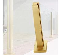 postes para barandillas de vidrio Poste De Barandilla De Vidrio Con Balaustrada, Barandillas De Acero Inoxidable Vitrificado Para Balcón/piscina, Kit De Abrazaderas Para(B - MID,Height 85cm)