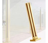 postes para barandillas de vidrio Poste De Barandilla De Vidrio Con Balaustrada, Barandillas De Acero Inoxidable Vitrificado Para Balcón/piscina, Kit De Abrazaderas Para(B - CORNER,Height 105cm)