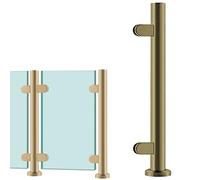 postes para barandillas de vidrio Poste De Barandilla De Vidrio De 60, 80, 90, 100, 110 Y 120 Cm De Altura, Postes De Barandilla Para Terrazas Y Piscinas Con Abrazaderas(C-MID,Height 90cm)