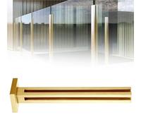 postes para barandillas de vidrio Poste De Barandilla De Vidrio De 60, 80, 90, 110 Y 120 Cm De Altura Con Ranuras Y Base, Columna Vítrea, Barandillas De Patio De Acero(B-CORNER,Height 85cm)