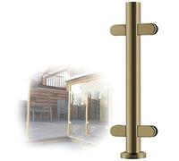 postes para barandillas de vidrio Poste Para Barandilla De Vidrio De Terraza, Kit De Abrazaderas Plateadas Para Barandilla De Garaje/barandilla De Protección/plataforma(A-MID,Height 105cm)