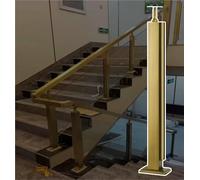 postes para barandillas de vidrio Poste Para Barandilla De Vidrio Para Terraza En Negro, Dorado Y Plateado, Kit De Balaustres Con Paneles A Prueba De Viento De Acero(B-EDGE,Height 60cm)