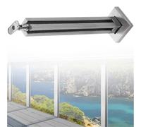 postes para barandillas de vidrio Postes De Balaustre Cuadrados De Acero Inoxidable Para Escaleras, 60, 70, 80, 90, 100, 110 Y 120 Cm De Altura. Kits Interiores, Ideales(A-CORNER,Height 85cm)