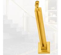 postes para barandillas de vidrio Postes Metálicos Para Barandilla De Escalera, Kit De Postes Cuadrados De Hierro Para Balcón/patio/jardín, Balaustre De Acero Resistente(A - Edge,Height 90cm)