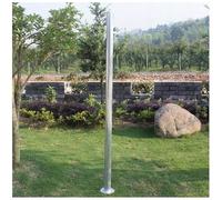 Postes para letreros de patio al aire libre, altura ajustable, soportes para eventos de tráfico y bienes raíces, 1 m a 3 m de alto, poste decorativo de jardín para granjas y estacionamientos (50 mm