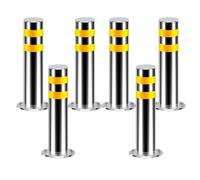 Postes reflectantes de señalización vial for garajes, estacionamientos y cruces peatonales - 60 cm, postes barrera industrial(60CM 6pcs)