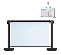 Postes retráctiles de advertencia for carteles,barreras de control de multitudes, postes publicitarios, aptos for lonas de 120x75cm,diseño enrollable,vallas for carteles, for interiores y exteriores