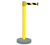 Postes Separadores Catenarias con Base Rellenable de Agua para Teatros Hoteles y Eventos de Alfombra Roja(Yellow,300cm/10ft)