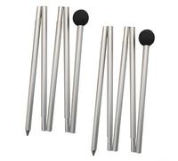 Postes telescópicos de lona, postes extensibles ajustables para tienda de campaña, postes ligeros de aleación de aluminio para una fácil instalación (2 m)