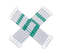 Postes Telescópicos Reflectantes Para Barreras Bielas Telescópicas De Cono Tráfico Multicolor Con Película Reflectante Paquete 4(White and green,12Pcs)