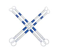 Postes Telescópicos Reflectantes Para Barreras Bielas Telescópicas De Cono Tráfico Multicolor Con Película Reflectante Paquete 4(White and blue,4Pcs)