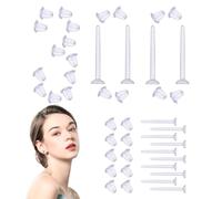 Postes y espaldas del pendiente, espalda de oreja perforada para postes, Pendiente de espárrago de silicona | Constataciones transparentes de joyas para banquetes, fiestas, viajes, r