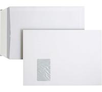 Posth ornöko 05470160 Bolsa de envío FSC con ventana, cierre autoadhesivo, 250 unidades, C4, 229 x 324 mm, 100 g, color blanco