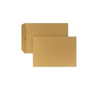 POSTHORN Sobres C4 (250 unidades), con adhesivo húmedo, sin ventana, sobres marrones para correspondencia diaria, correo de negocios y Co. 324 x 229 x 1 mm, 110 g/m²