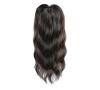 Postiche De Cheveux Bouclés, Perruque Ondulée Respirable De 45 Centimètres, Pièce De Cheveux Réaliste, /7.87x7.09x0.79 Pouces Étudiantes Travailleuses Événement Mariage Bureau